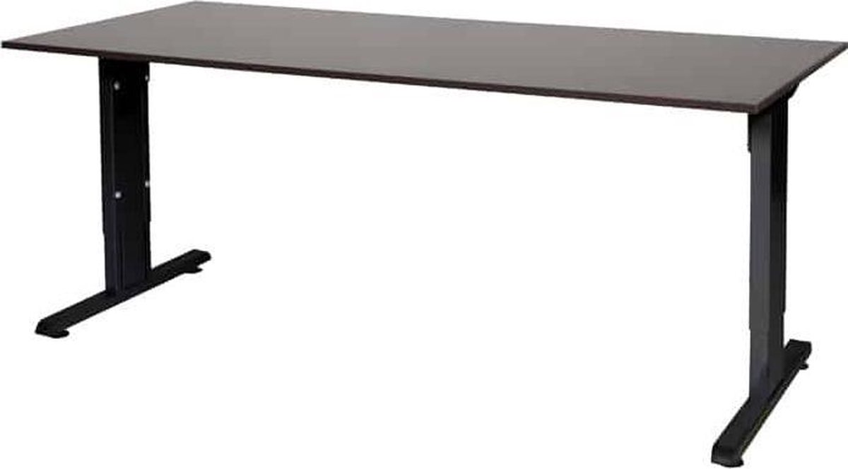 bol.com | Schaffenburg Verstelbaar Bureau - 180x80 logan - zwart frame