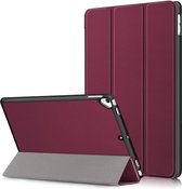 Hoes geschikt voor iPad 2017 / 2018 bookcase Wine Rood 9.7 Inch - Hoes geschikt voor iPad 2018 Hoes 9.7 - Hoes geschikt voor iPad 2017 Hoes smart cover Trifold - Ntech