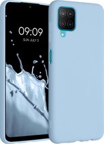 kwmobile telefoonhoesje voor Samsung Galaxy M12 - Hoesje voor smartphone - Back cover in mat lichtblauw