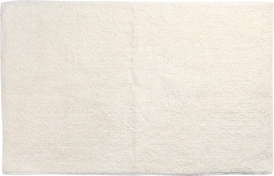 Differnz Initio badmat, geschikt voor vloerverwarming – 100% katoen – Off white – 50 x 80 cm
