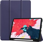 Custer Pattern TPU Smart Tablet Holster met slaapfunctie & Tri-Fold Bracket & Pen Slot (blauw)