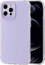 TPU + acryl anti-val spiegeltelefoon beschermhoes voor iPhone 12 Pro Max (lichtpaars)