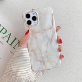 Voor iPhone 12 mini Marble Pattern Soft TPU beschermhoes (gele aders)