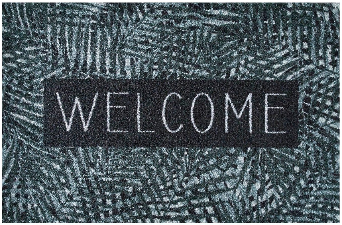 MD Entree - Deurmat - Schoonloopmat - Ambiance - Leaves Welcome - 50 x 75 cm