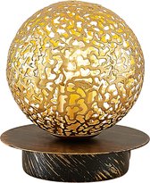 Lucande - Tafellamp - 1licht - ijzer - H: 12.8 cm - G9 - , goud