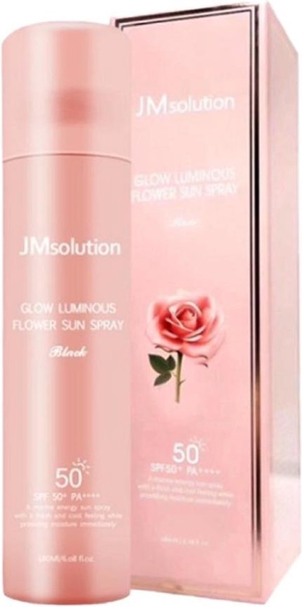 JMsolution Glow Luminous Flower Light Sun Spray Rose SPF50+ PA++++ 180 ml