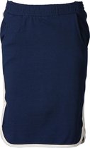 Dames rok terry marine/brede offwhite randen | Maat L