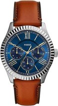 Fossil Chapman FS5634 Horloge - Leer - Bruin - Ø 42 mm