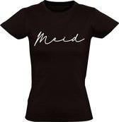 Meid Dames t-shirt | chateau meiland | Zwart