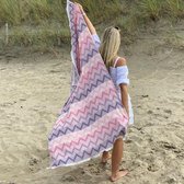 Fashion4wellness Hamamdoek Erva Pink / FOUTA - STRANDLAKEN - SAUNADOEK - 180 X 100 CM KATOEN