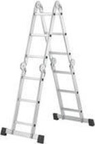 Hailo universele ladder M60, aluminium, 4 x 3 sporten