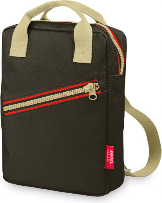 Rugzak small 'Zipper brown' - 6 liter - Engelpunt