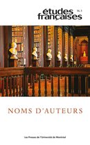 Études françaises 56 - Études françaises. Volume 56, numéro 3, 2020