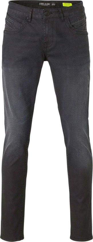 Cars Jeans - Heren Jeans - Model Henlow - Regular Fit - Lengtemaat 36 -  Black Coated | bol.com