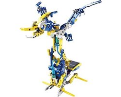 Velleman Educatieve bouwkit, robot, zonne-energie, waterkracht, 12-in-1, speelgoedrobot, STEM constructiespeelgoed