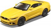 Maisto FORD MUSTANG GT "PULL BACK'' geel modelauto schaalmodel 4,5"