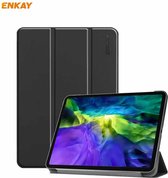 ENKAY ENK-8001 Denim patroon horizontaal flip lederen smart case met houder voor iPad Pro 11 (2020) (zwart)