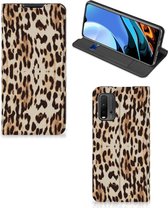 Smartphone Hoesje Xiaomi Poco M3 | Redmi 9T Book Cover Leopard