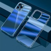 Dazzle Color TPU + PC Transparante beschermhoes voor iPhone 12 Pro (blauw licht)