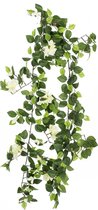 Kunst hangplant slinger Bougainvillea 160 cm wit