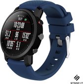 Siliconen Smartwatch bandje - Geschikt voor  Xiaomi Amazfit Pace silicone band - donkerblauw - Strap-it Horlogeband / Polsband / Armband