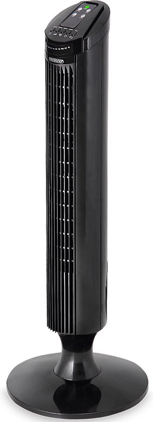 Torenventilator Monzana zwart 3 snelheden 70° oscillatie timer aromabox afstandsbediening 45W 84 cm
