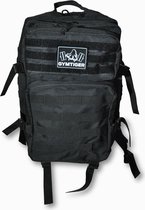 Gymtiger Tactical Backpack - Rugzak - Sporttas - Waterdichte tas - Backpack - Rugzak jongens - Fitness tas - Zwart - 45L