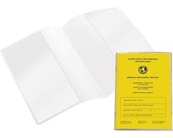 Transparant Vaccinatiepaspoort hoesje / Mapje voor het Gele Boekje / Vaccinatieboekje