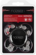 NOIZEZZ Premium gehoorbescherming – BOUW & INDUSTRIE - incl. 4 maten en bewaarblikje