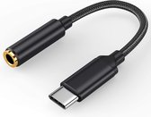 lightning naar jack - ZINAPS  USB C Headphone Adapter Type C tot 3,5 mm jack adapter USB C Aux Compatibel met de Samsung S20 / S20 Plus S10 Note10 Huawei P40 / P30 / P20 Pro, OnePlus 8/7 Pro, Mi 10/9/8, iPad Pro, Pixel 4/3 (zwart)