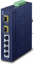 PLANET IGS-620TF netwerk-switch Unmanaged Gigabit Ethernet (10/100/1000) Blauw