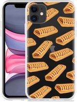 Geschikt voor Apple iPhone 11 Hoesje Frikandelbroodjes - Designed by Cazy