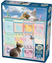 Cobble Hill puzzle 500 pieces - Quilted kittens