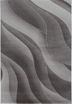 Modern laagpolig vloerkleed Costa - bruin 3523 - 80x150 cm