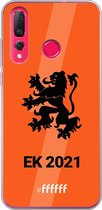 6F hoesje - geschikt voor Huawei P30 Lite -  Transparant TPU Case - Nederlands Elftal - EK 2021 #ffffff