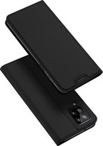 Voor Samsung Galaxy A22 4G (EU-versie) DUX DUCIS Skin Pro-serie Horizontale flip PU + TPU lederen tas met houder en kaartsleuven (zwart)