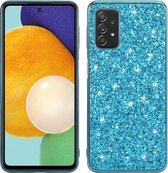 Voor Xiaomi Redmi Note 10 Pro Max Glitter poeder schokbestendig TPU beschermhoes (blauw)