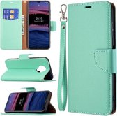 Voor Nokia G20 Litchi Textuur Pure Kleur Horizontale Flip Leren Case met Houder & Kaartsleuven & Portemonnee & Lanyard (Groen)