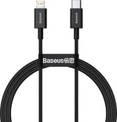 Baseus Superior-serie CATLYS-A01 PD 20W USB-C / Type-C naar 8-pins interface Snelle oplaadgegevenskabel, kabellengte: 1m (zwart)