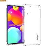 Voor Samsung Galaxy M62 Hat-Prince ENKAY Clear TPU Soft antislip Cover Shockproof Case