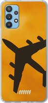 6F hoesje - geschikt voor Samsung Galaxy A32 4G -  Transparant TPU Case - Aeroplane #ffffff