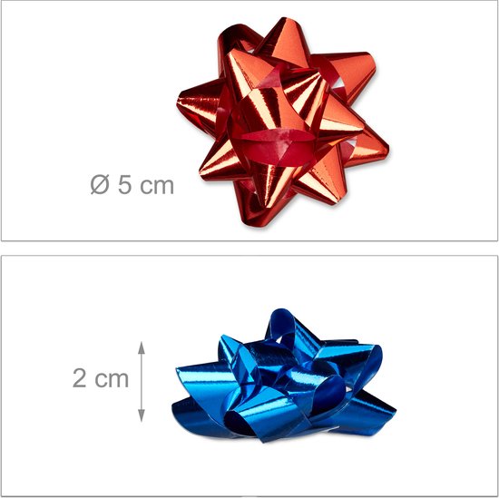 100 Nœuds Décoratifs Autocollants Or 2x5cm - Pour Emballage Cadeaux, Mariages, Noël Et Décoration