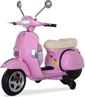 Roze Vespa PX150, elektrische scooter voor kinderen 12V 4.5Ah, 1 plaats met radio