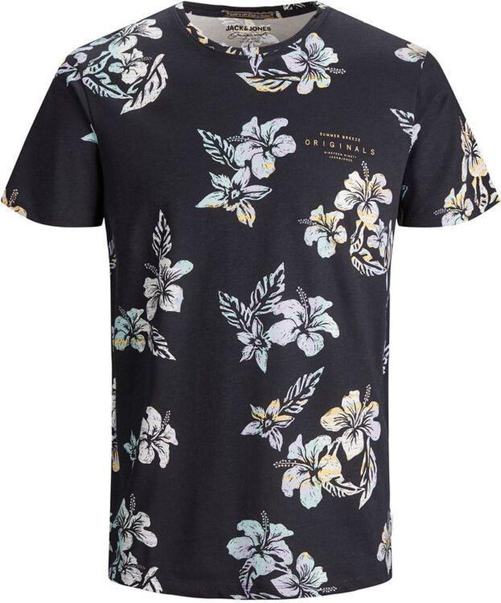 Jack & Jones T-shirt - Regular Fit - Blauw - 3XL Grote Maten