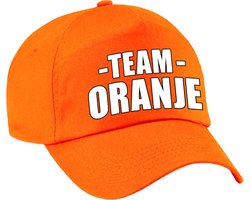 Team oranje pet voor volwassenen voor bedrijfsuitje / sportdag / training