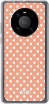6F hoesje - geschikt voor Huawei P40 Pro -  Transparant TPU Case - Peachy Dots #ffffff