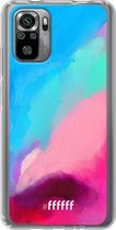 6F hoesje - geschikt voor Xiaomi Redmi Note 10S -  Transparant TPU Case - Abstract Hues #ffffff