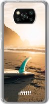 6F hoesje - geschikt voor Xiaomi Poco X3 Pro -  Transparant TPU Case - Sunset Surf #ffffff