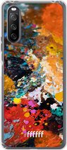 6F hoesje - geschikt voor Sony Xperia 10 III -  Transparant TPU Case - Colourful Palette #ffffff