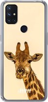 6F hoesje - geschikt voor OnePlus Nord N10 5G -  Transparant TPU Case - Giraffe #ffffff